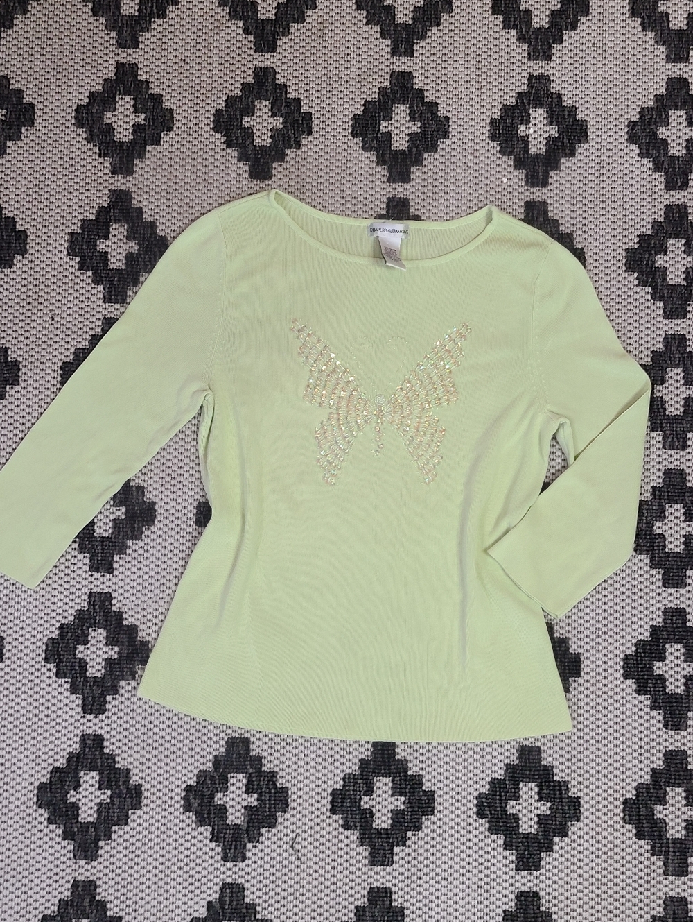 Y2k Fairy Core Top With Butterfly Size M